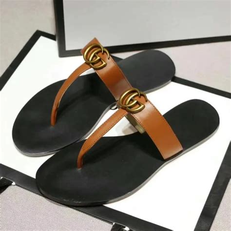 cheap gucci flip flops womens|Gucci blondie flip flop women.